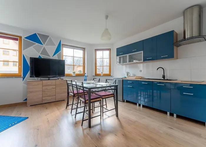 Apartament Lazurowy Widok Centrum Karpacz - Z Prywatnym Parkingiem - Spaceapart